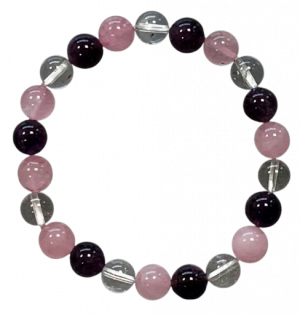 Bracelet Améthyste-Cristal...