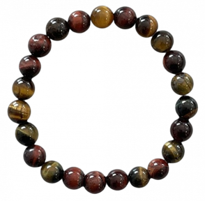 Œil de Tigre Multicolore - Bracelet en pierre naturelle 8mm