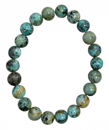 Turquoise naturelle d’Afrique - Bracelet en pierre naturelle 8mm