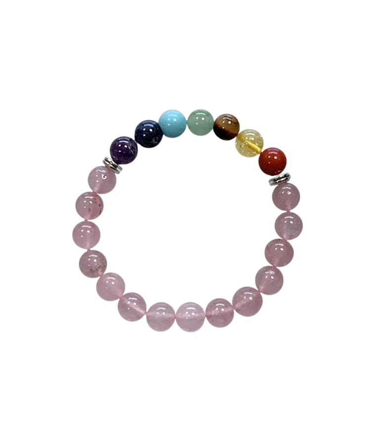 Quartz Rose + 7 Chakras -...