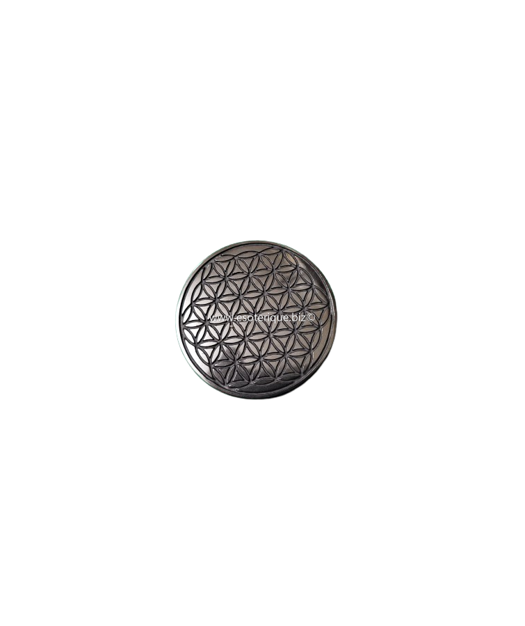 FLEUR DE VIE HEMATITE Diam 40mm
