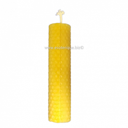 2 Bougies Piliers En Cire D'abeille 100% Naturelle - 5x10 Cm, 20h De Combustion - Sans Additif, Parfum Naturel