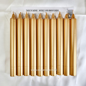 BOUGIES POUR NEUVAINE :  OR