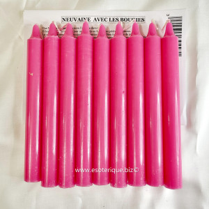 BOUGIES POUR NEUVAINE : ROSE
