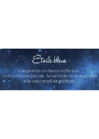 LE PETIT ORACLE DE L'ETOILE BLEUE